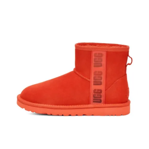 UGG Classic Mini Ii Boot Side Logo Hazard Orange Women's