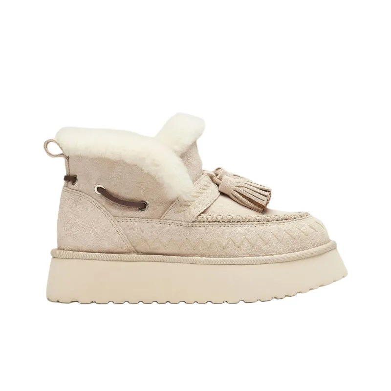 Staccato Snowy Top Cedar Warm Short Snow Boots Women's-1