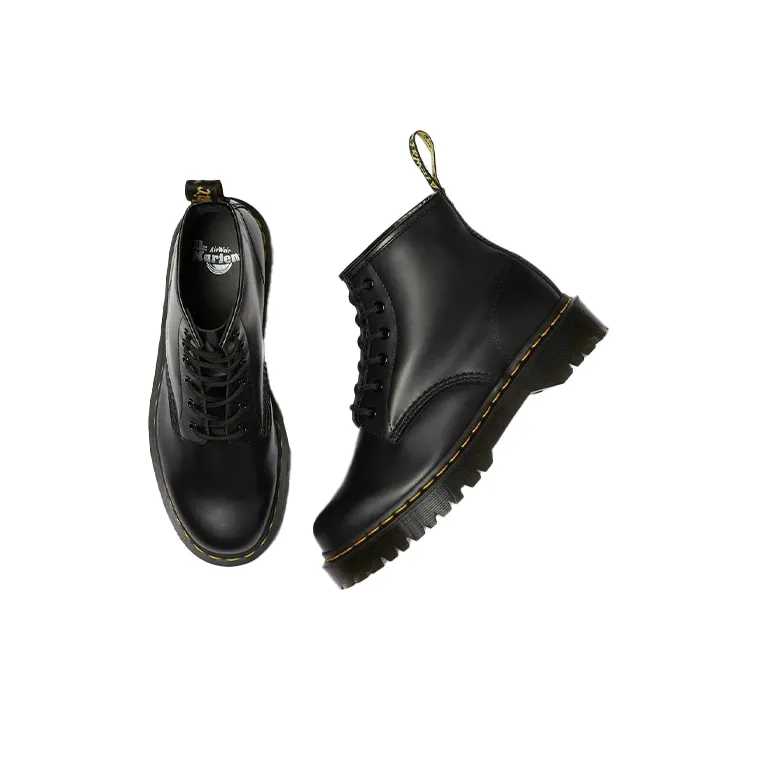 Dr. Martens 101 Bex Smooth Leather Ankle Boots Black-2