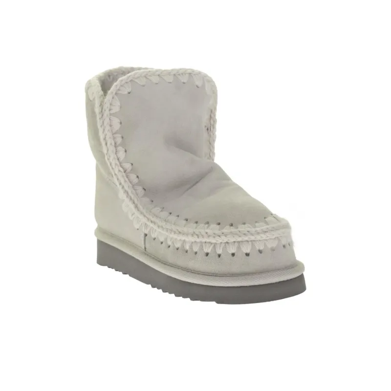 MOU Short Mid-Calf Snow Boots Women's Light Gray-3