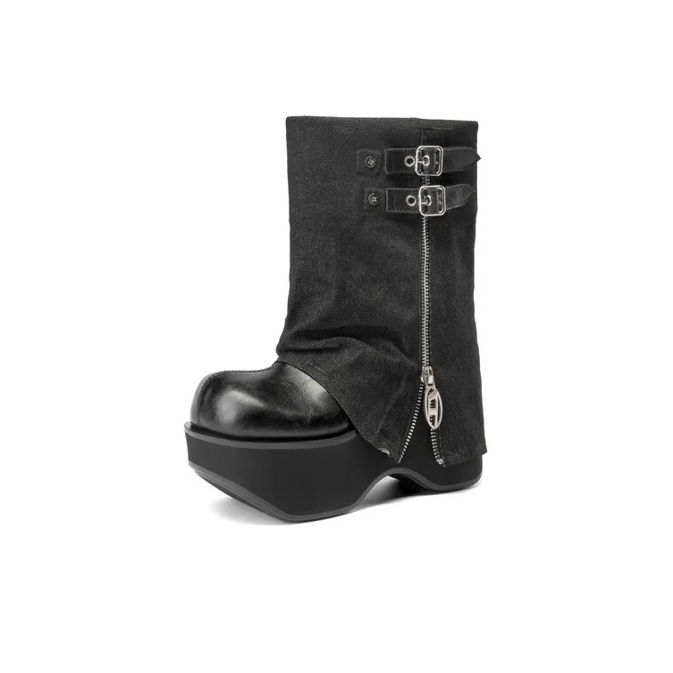 Su Yanjiao Ankle Boots 12CM Women's T10388-3