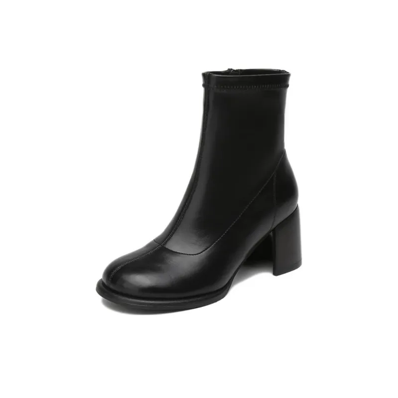 KEKAFU Ankle Boots Women's Black/Brown/Beige-1