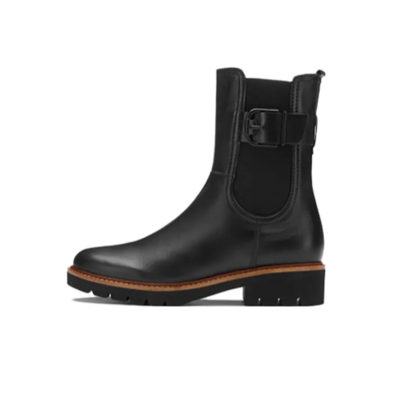 Gabor Short Chelsea Boots 2.5cm Women's Black-0