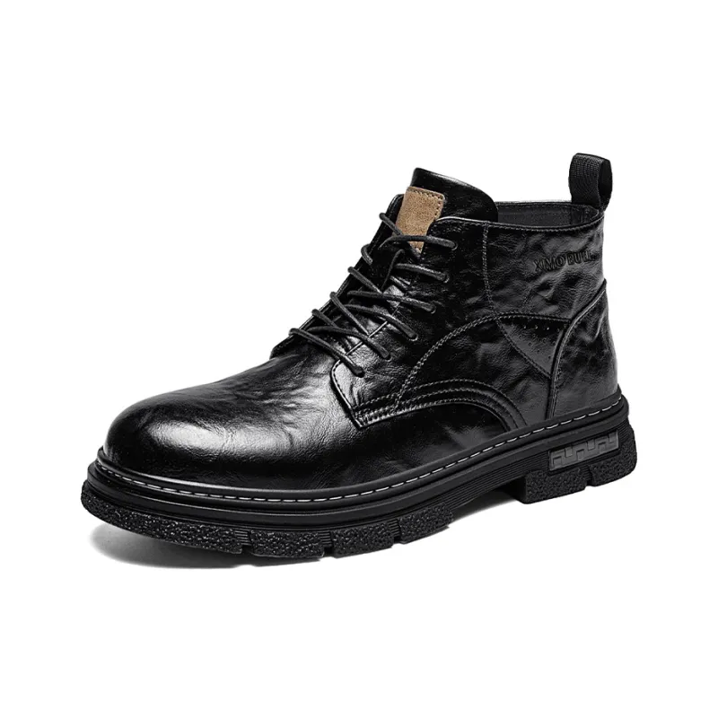 XIMO BULL Ankle Boots Men Black/Brown-1