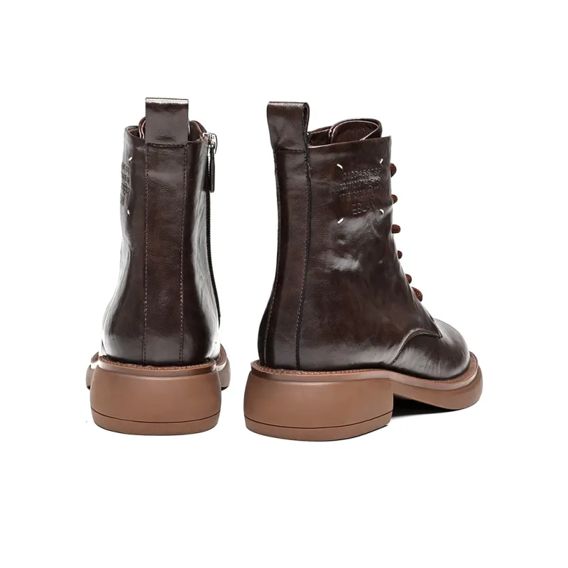 EBLAN Ankle Boots Women's Brown-3