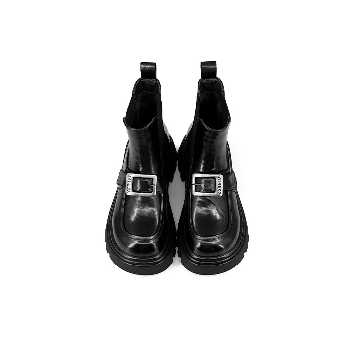 ZSBELLA Ankle Boots Women's Black/Brown-4