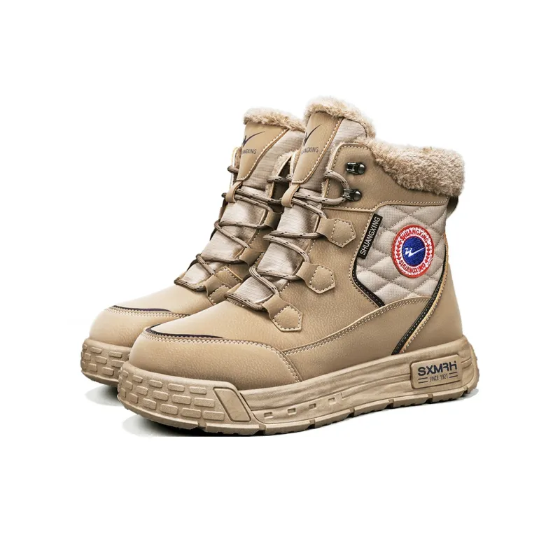 Binary Warm Wear Resistant Height Increasing Short Martin Boot Men's Khaki-2