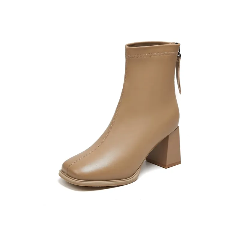 ACESC Ankle Boots Women's Black/Beige/Apricot/Brown-14