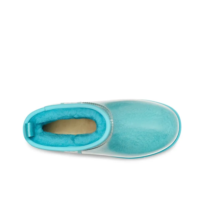UGG CLASSIC CLEAR MINI Thermal Short Snow Boots Women's Aqua-4