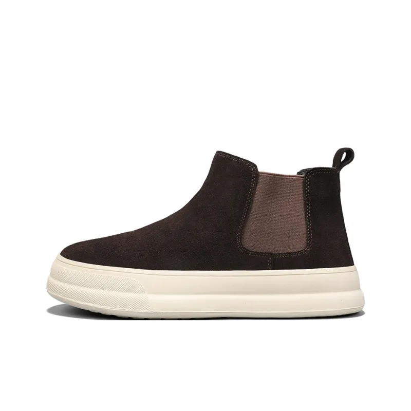 EASTERN CAMEL Short Chelsea Boots Men's-10