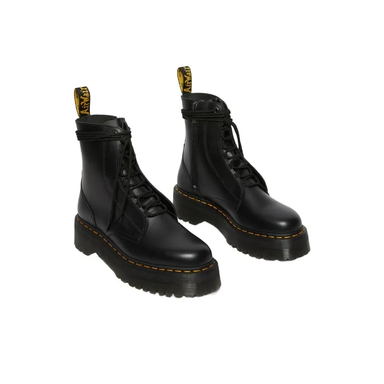 Dr.Martens Jarrick Smooth Leather Platform Boots 'Black'-2