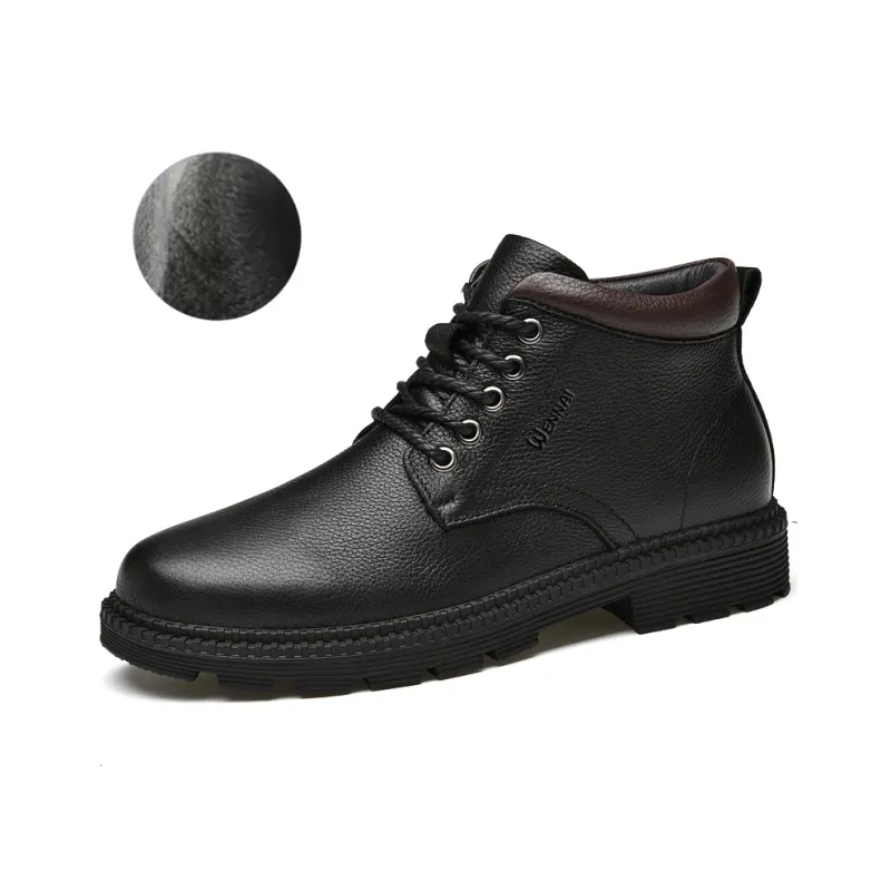 Wen Nai Martin Boot Men's Black-1