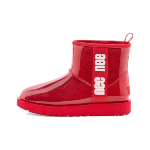 UGG CLASSIC CLEAR MINI Short Snow Boots Women's Red