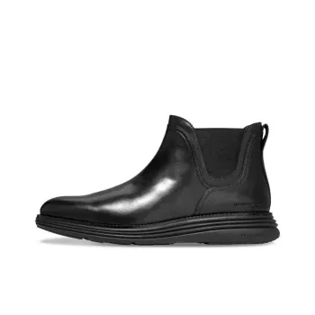 COLE HAAN Short Chelsea Boots Men's Black
