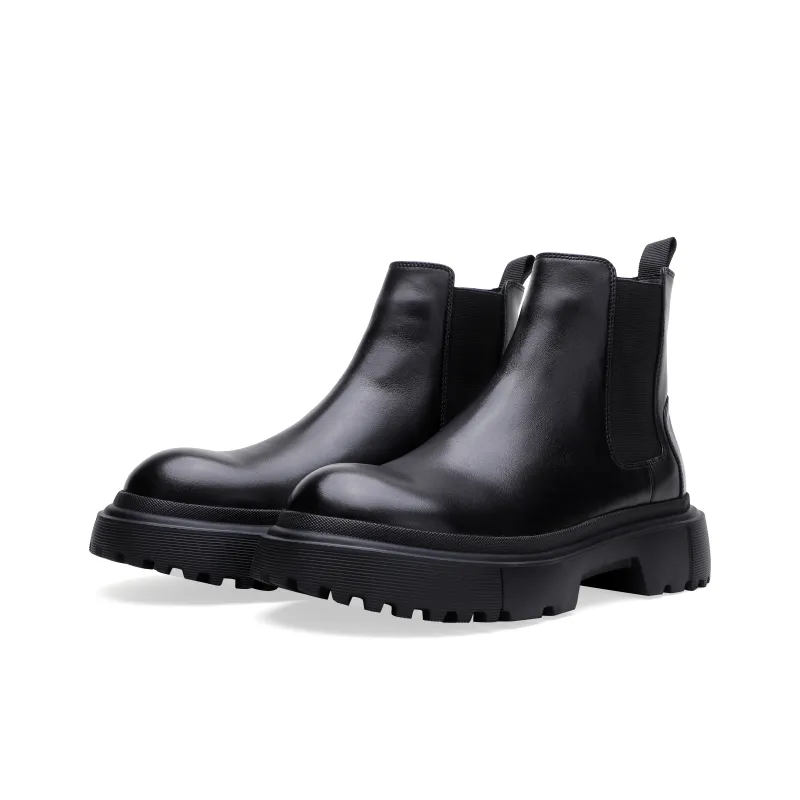 ELLE HOMME Chelsea Boots Men's Black-1