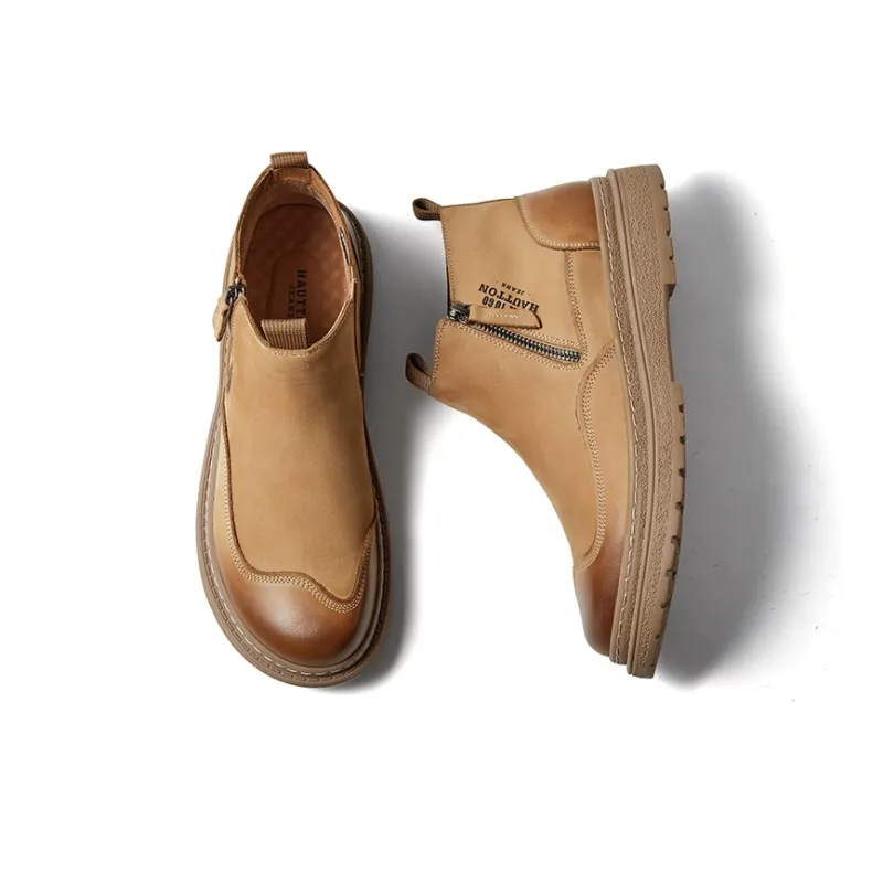 Hautton Jeans Short Chelsea Boots Men's-2