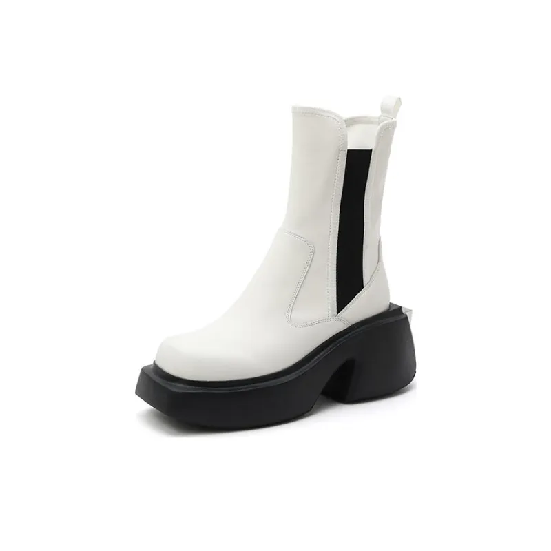 DAPHNE LAB Candy Series Short Chelsea Boots Women's-10