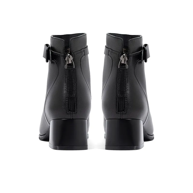 COMELY Ankle Boots Women's Dark Brown/Black/Ecru-24