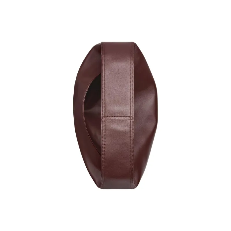 Bottega Veneta Hop Calfskin Handbag, Shoulder Bag Tubas Women's Madder Brown-3
