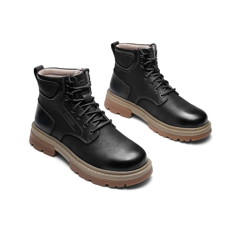 Strongman 3515 Martin Boot Men's Black Khaki-3