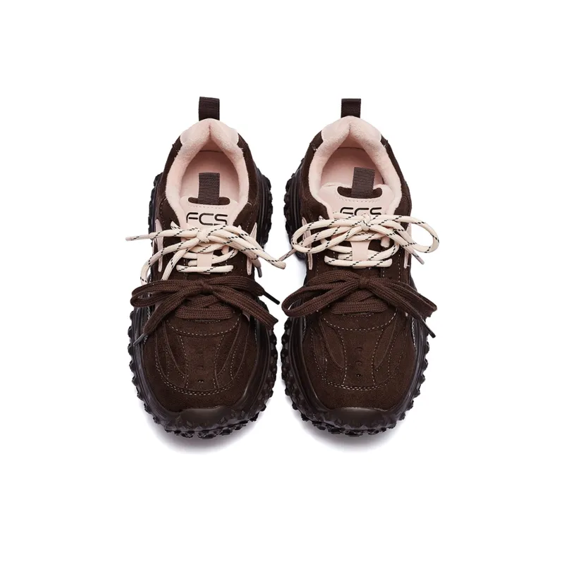FCS Anti Slip And Wear Resistant Warm Low Top Chunky Sneakers Women's-11