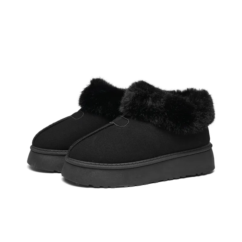AAA SINCE 1955 Warm Wear-Resistant Height Increasing Slip-Resistant Short Snow Boots Women's-17