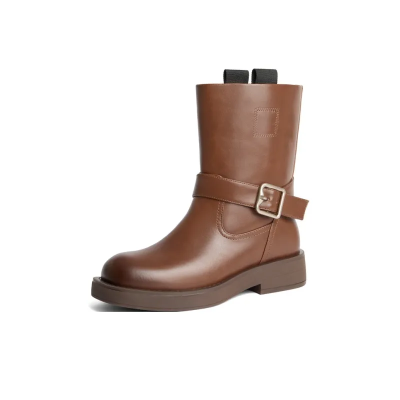 BELLE Ankle Boots 6cm Women's Black Brown-7