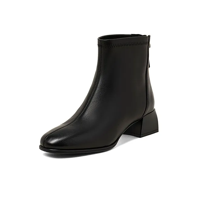 COMELY Ankle Boots Women's Ecru, Milk Tea, Black-15