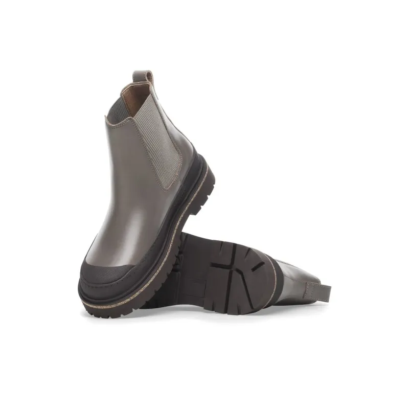Birkenstock Prescott Short Chelsea Boots Men's Concrete Gray Narrow Fit-4
