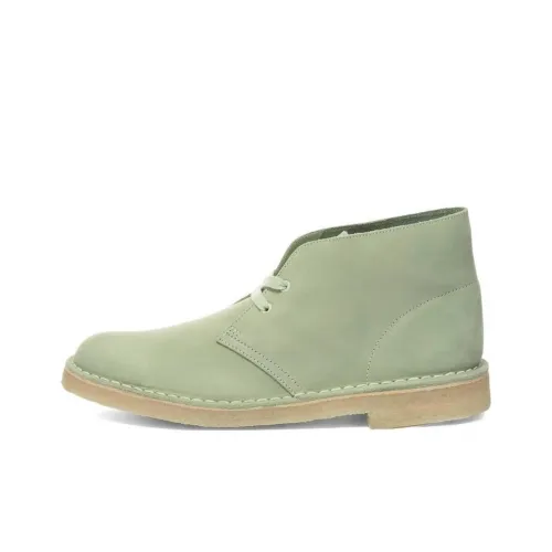 Clarks Suede 'Pale Green' Desert Boots