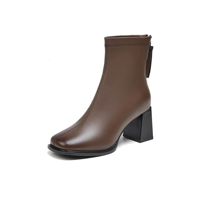 ACESC Ankle Boots Women's Black/Beige/Apricot/Brown-19