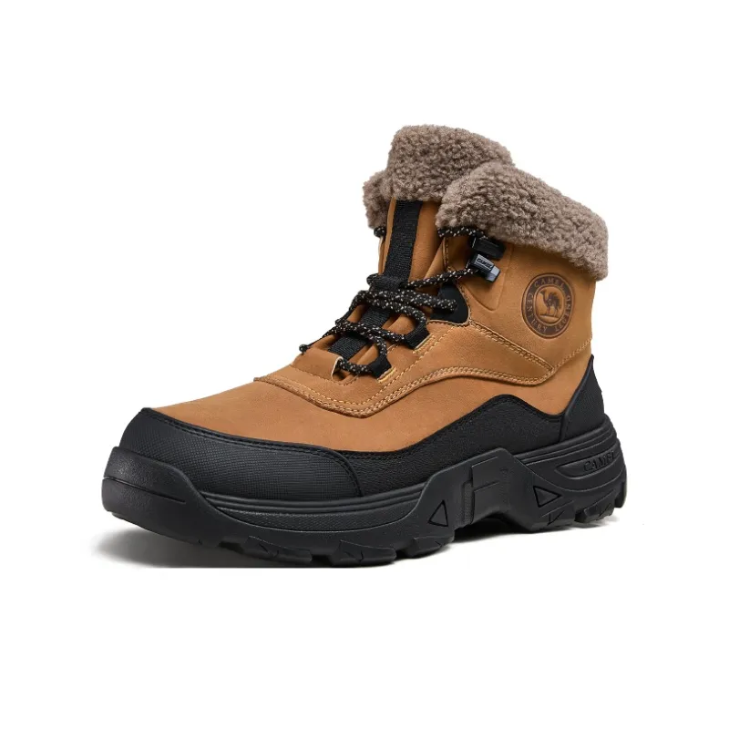 CAMEL Compass Warm Slip-Resistant Short Outdoor Boots 4.5cm Men's-4