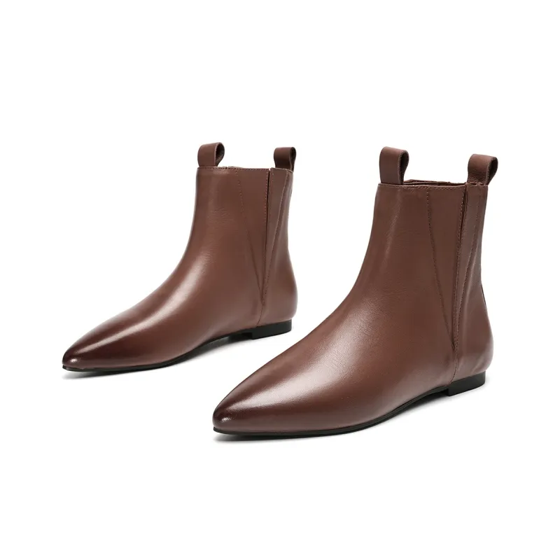 EBLAN Ankle Boots Women's Brown-2