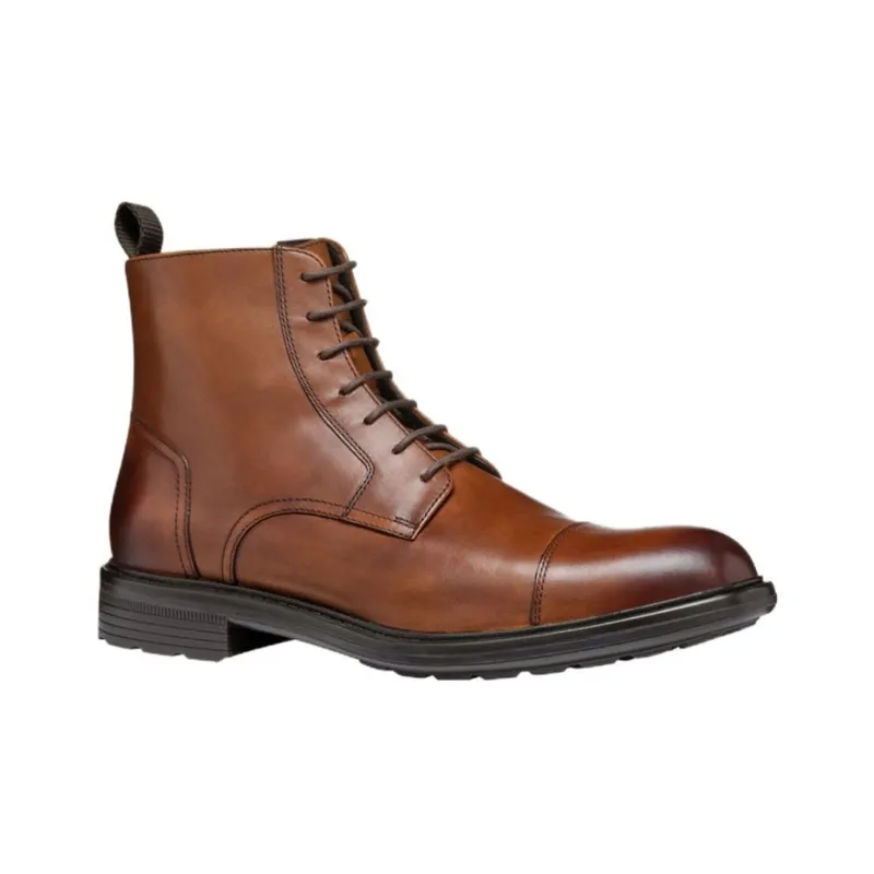 GEOX Walk Pleasure Short Martin Boot Men's Light Brown-1