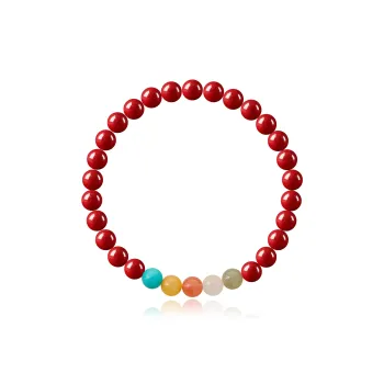 Moon Jewelry Reconstructed Cinnabar Bracelets Unisex