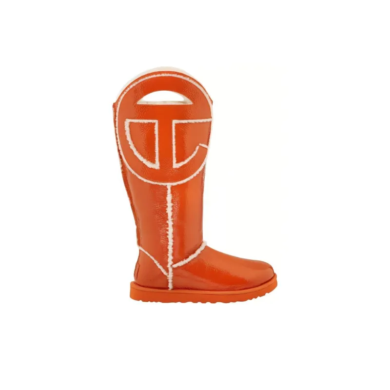 UGG X Telfar Logo Tall Crinkle Spicy Pumpkin-1