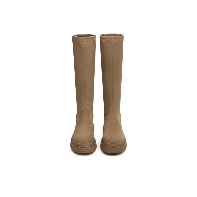 Teenmix Knee high Boots Women's Solid Color-18