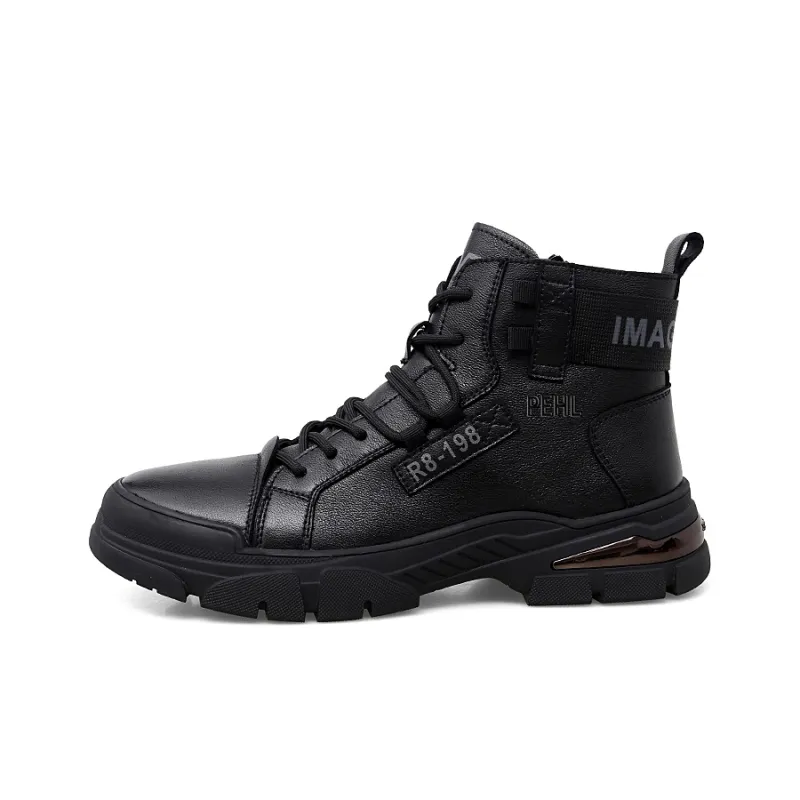 PEHL Ankle Boots Men Black-4