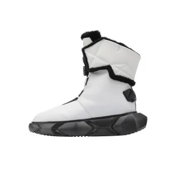 NORVINCY Snow Boots Unisex Black White