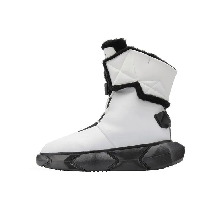 NORVINCY Snow Boots Unisex Black White-0