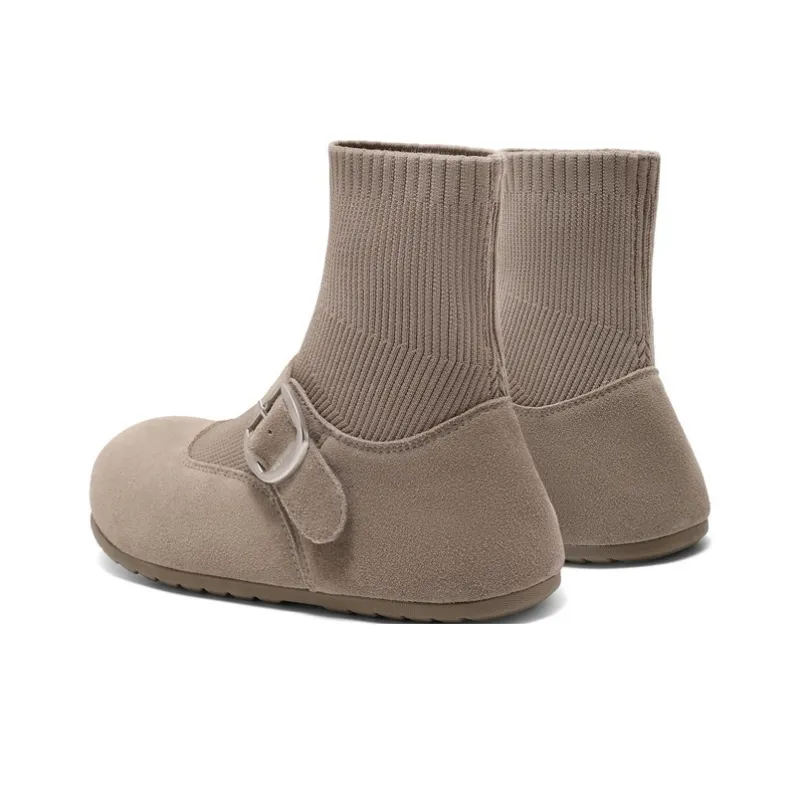 BELLE Ankle Boots 3cm Women's Gray-3