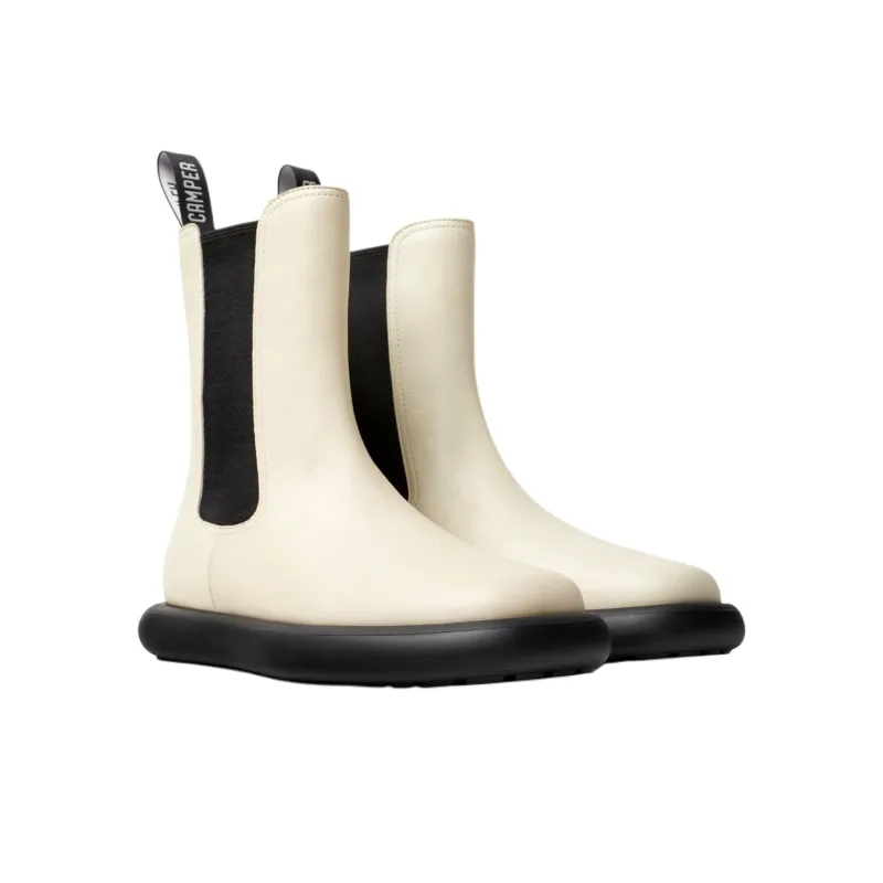 CAMPER Onda Short Chelsea Boots Women's White-2