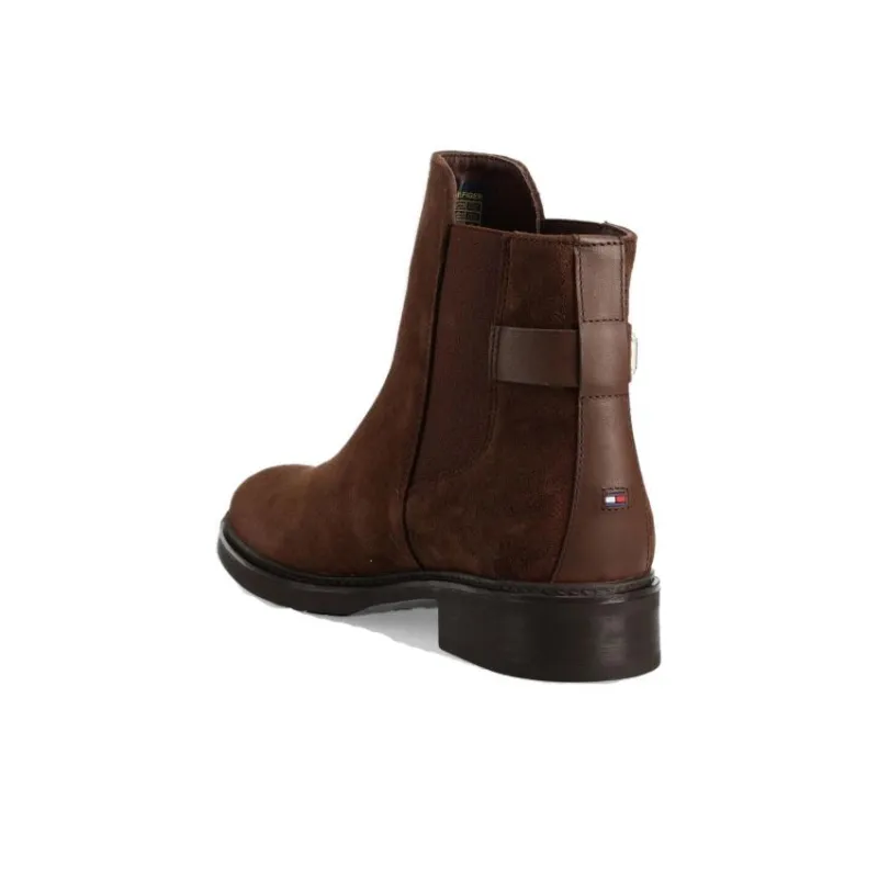 Tommy Hilfiger Short Chelsea Boots Women's Brown-2