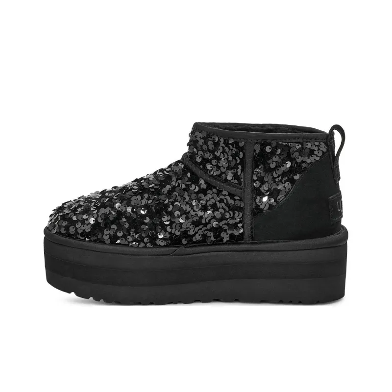 UGG Ultra Mini Chunky Sequin 'Black' Women's-0