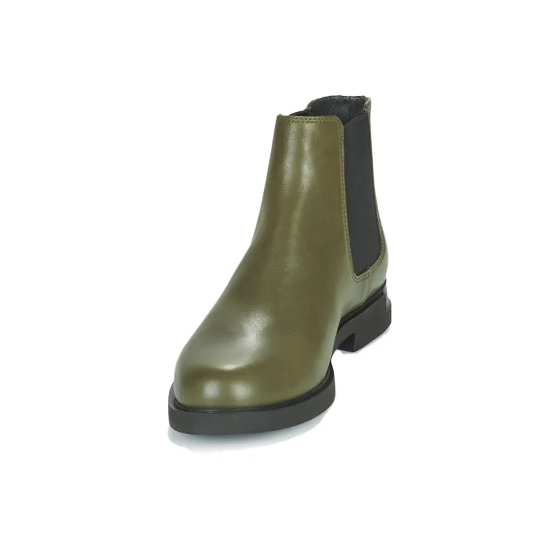 CAMPER Short Chelsea Boots 3cm Women's Khaki-3