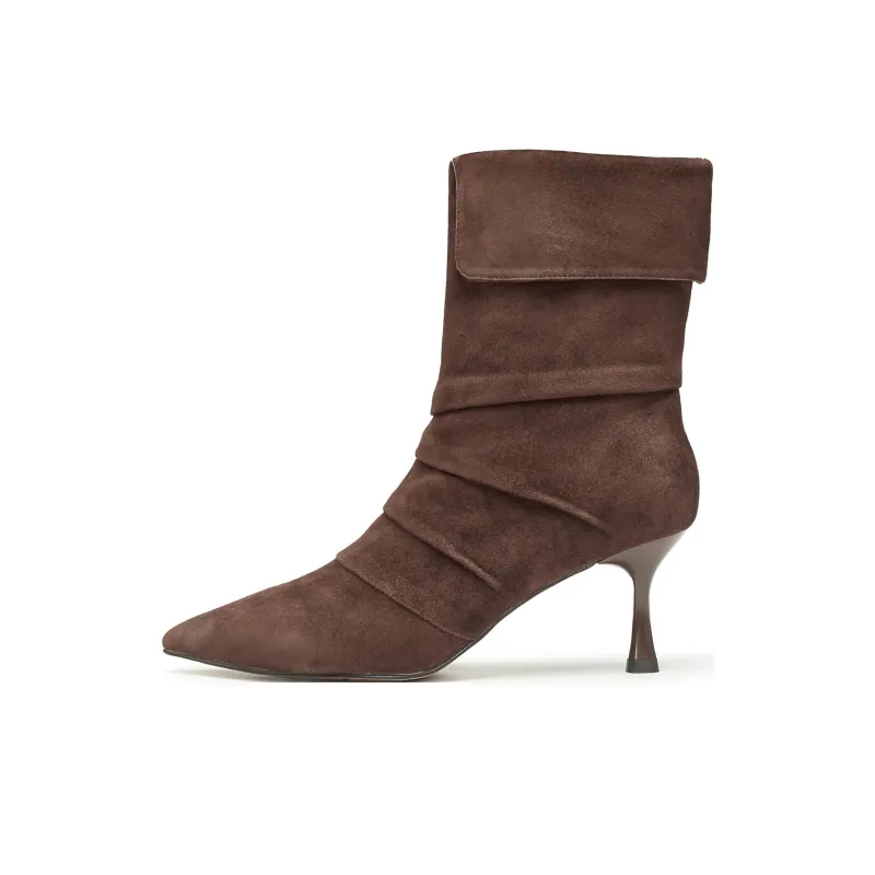 Joypeace Ankle Boots Women's Coffee-5