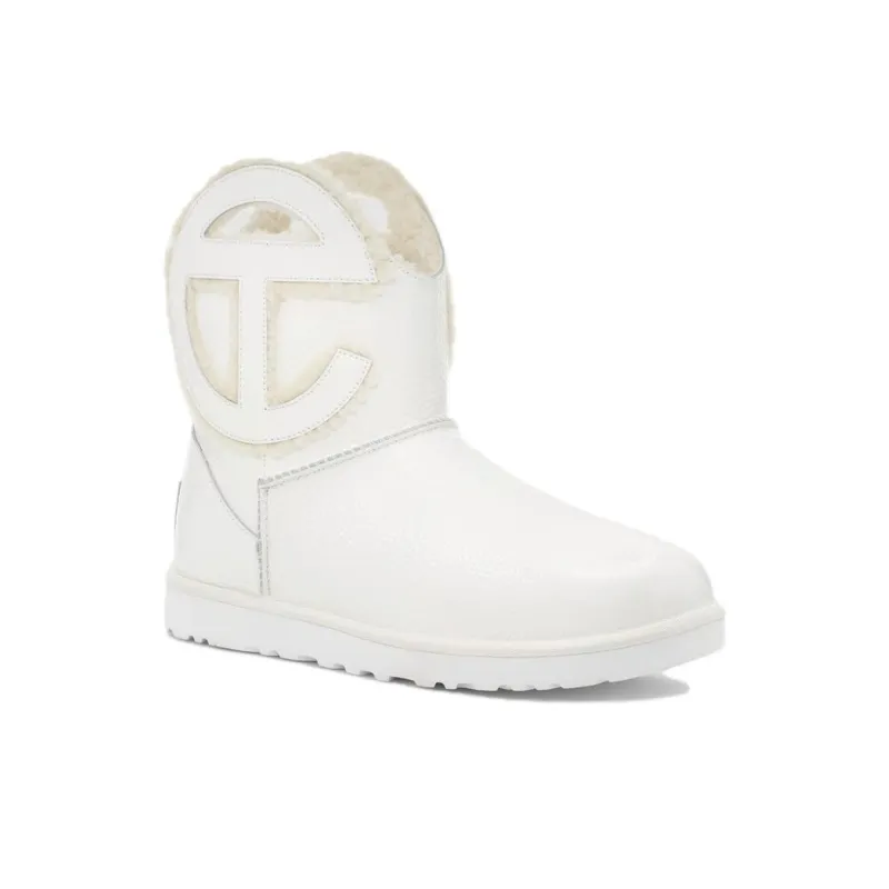 UGG X Telfar Logo Mini Crinkle White-2