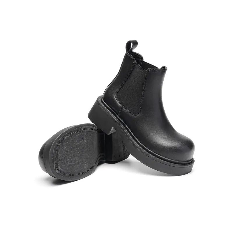EBLAN Ankle Length Chelsea Boots Women's Black-4