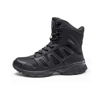 Strongman 3515 Men's Boots Authentic Training Shoes Men's Super Light Breathable Lace Up Boots High Top Shoes