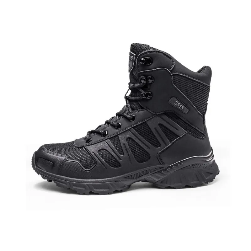 Strongman 3515 Men's Boots Authentic Training Shoes Men's Super Light Breathable Lace Up Boots High Top Shoes-0
